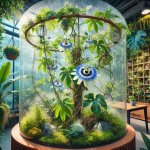 Męczennica błękitna w terrariach i ogrodach zimowych